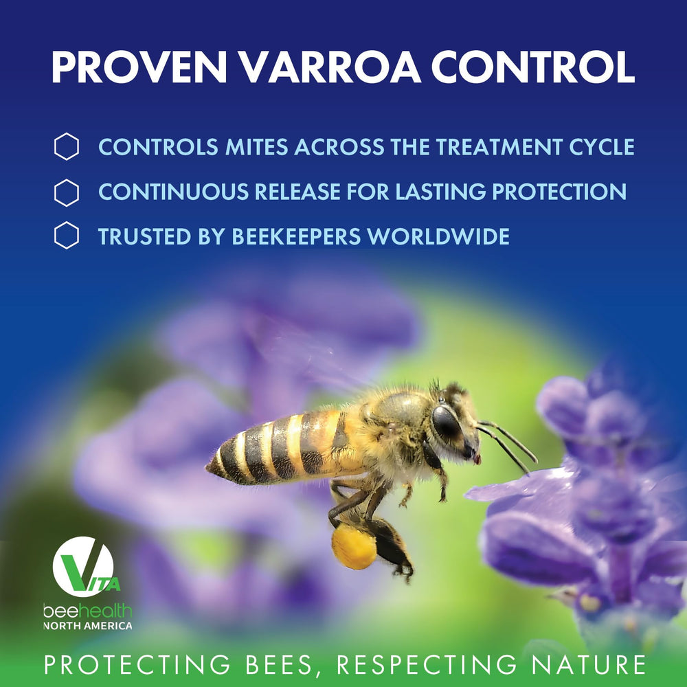 VITA BEEHEALTH etiqueta del producto Apiguard con instrucciones y composición