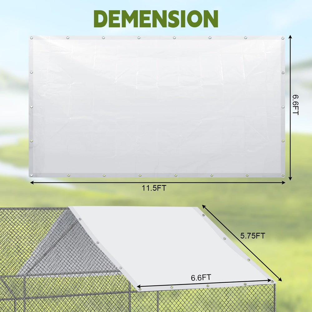VitalCozy close-up of PE tarp texture highlighting durable material and long-lasting performance
