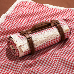 VitalCozy front packed blanket showing compact carry for easy transport