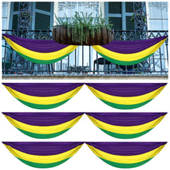 VitalCozy front view of bunting pack shows vibrant carnival colors and easy setup benefit