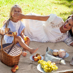 VitalCozy used by family at picnic illustrating roomy seating space
