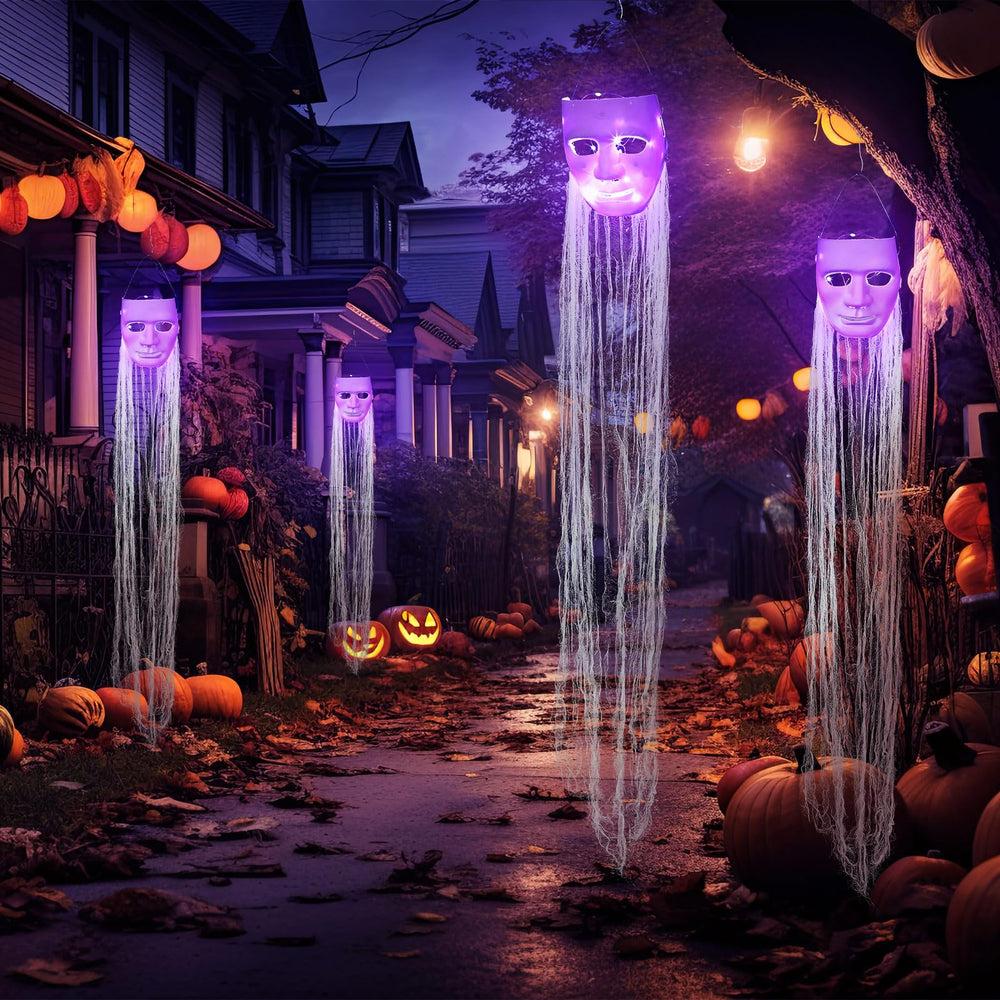 VitalCozy hanging ghosts in tree delivering motion and curb appeal