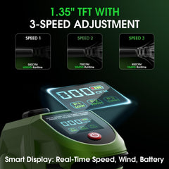Vitaler dual 6.0Ah batteries and fast charger included for extended runtime