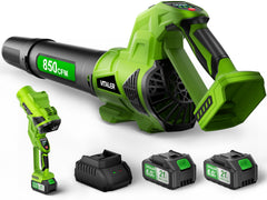 Vitaler blower front view showing compact body and nozzle for powerful clearing
