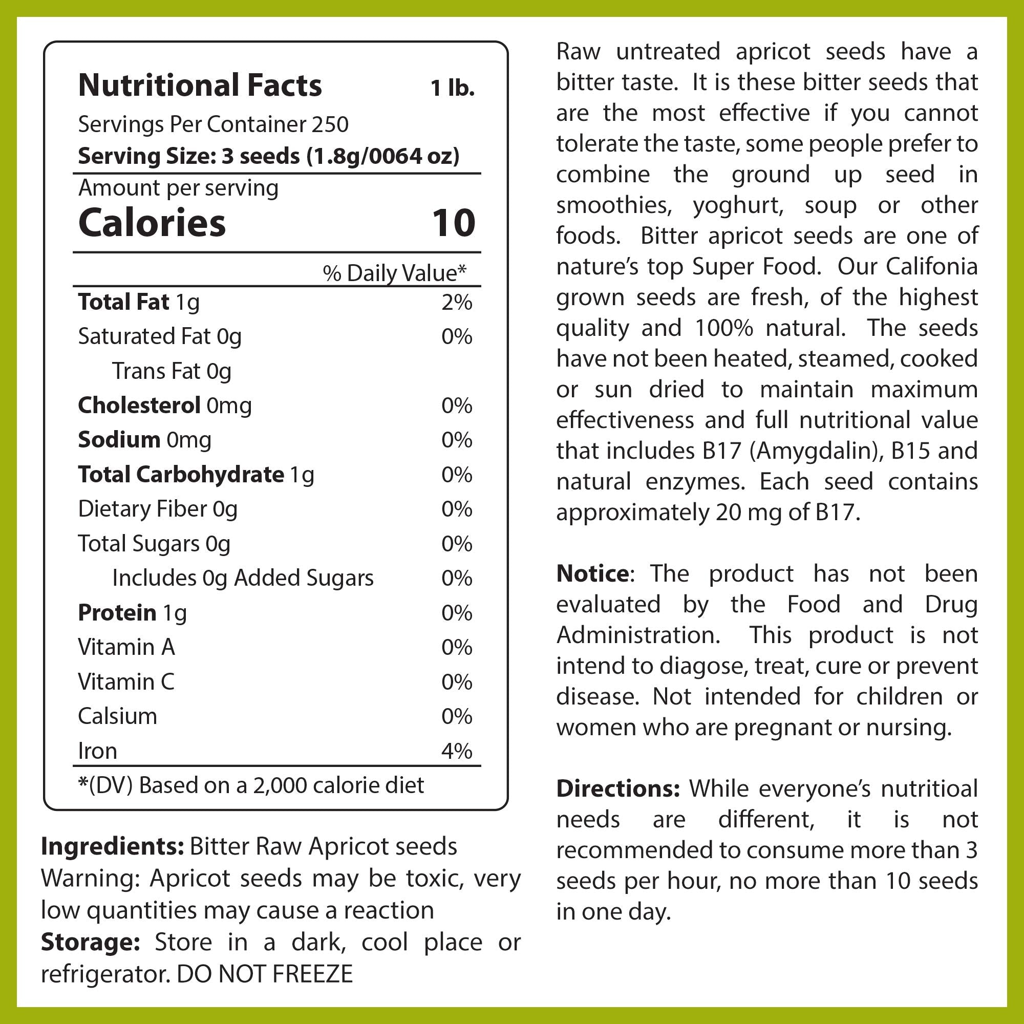 Vitamins Plus Global close-up of bitter apricot kernel texture for cooking clarity