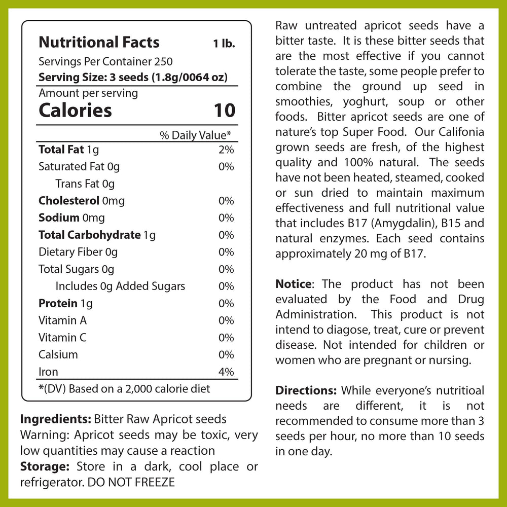 Vitamins Plus Global close-up of bitter apricot kernel texture for cooking clarity