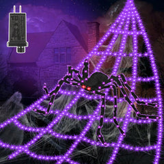 VITI front view of packaged spider web lights showing contents and benefits