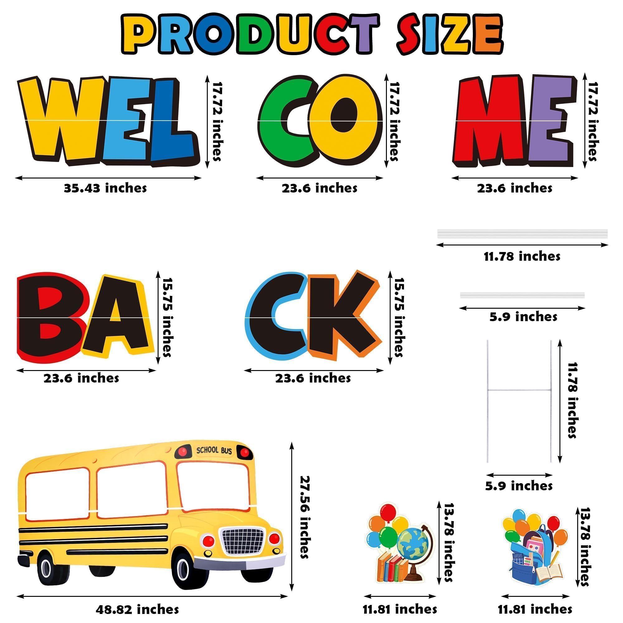 Vivantia letter panels laid out spelling Welcome Back for clear visibility