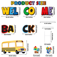 Vivantia letter panels laid out spelling Welcome Back for clear visibility