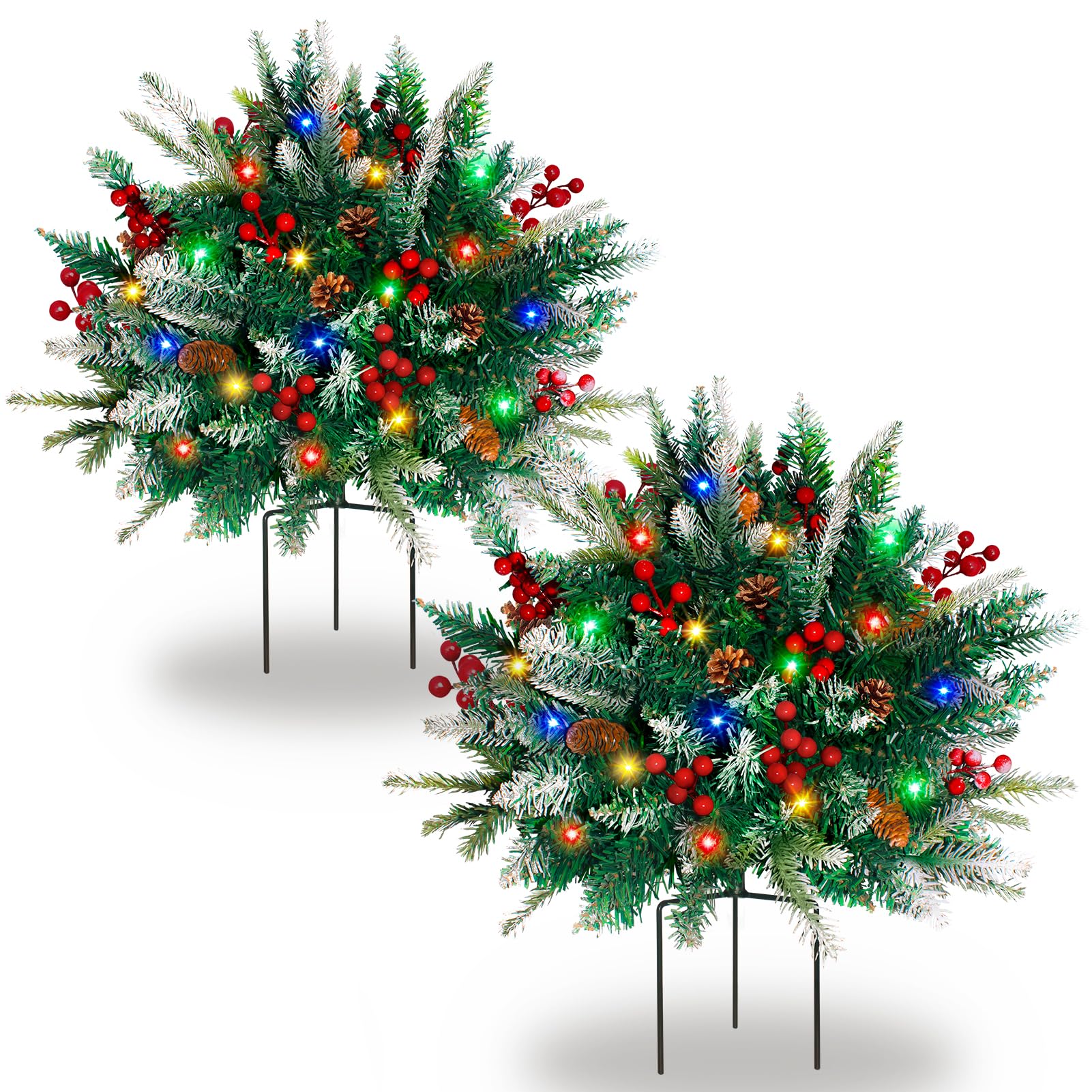 VivaPeak front view in planter showing finished festive curb appeal