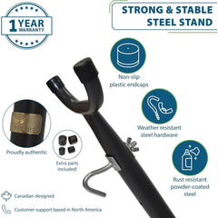 Vivere upgraded polyester end strings close-up showing strong attachment benefit