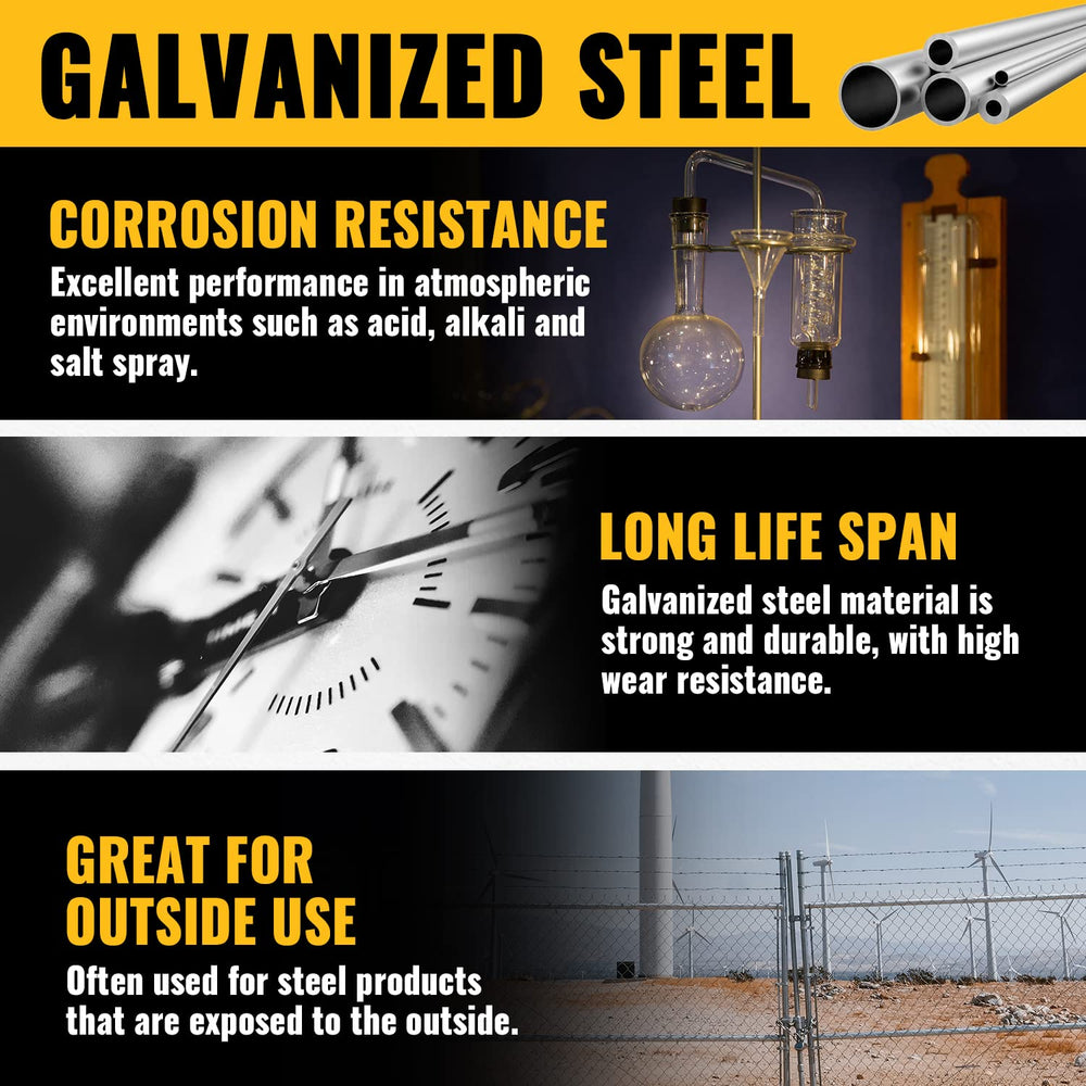 VIVIDA close-up of hot-dip galvanized finish highlighting corrosion resistance
