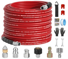VividWash front packaging showing full sewer jetter kit and contents