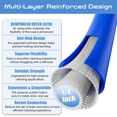VividWash stainless steel 3/8" quick-connect kit for fast, rust-resistant connections