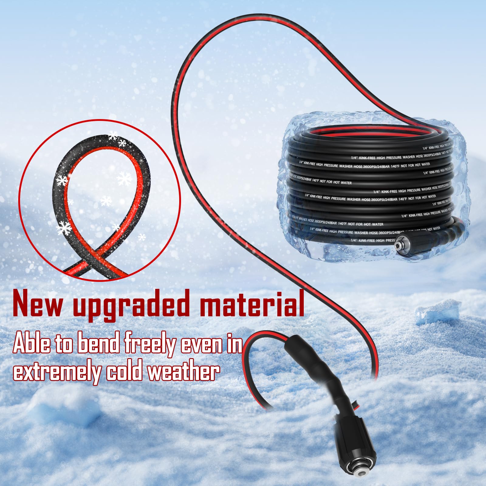 VividWash coiled hose stored in shed illustrating compact, tangle-free storage