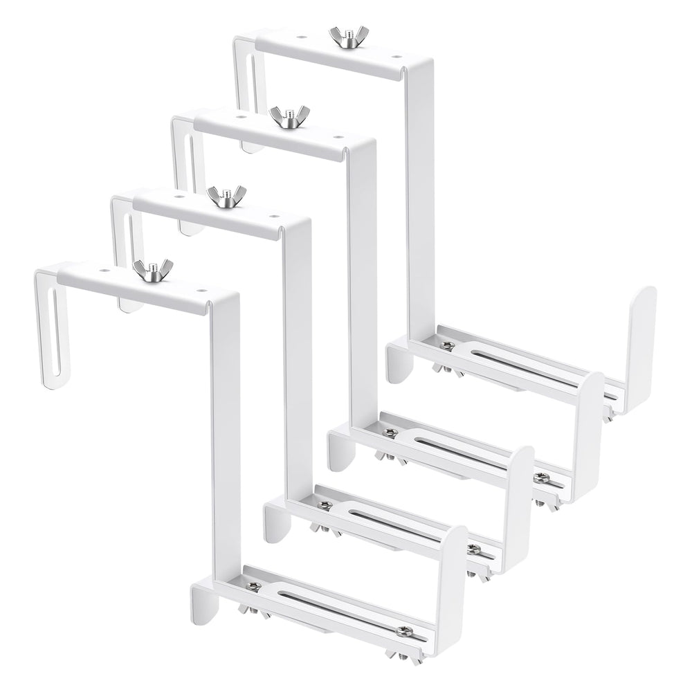 VIVIKEN front view bracket mounted on railing showing secure hold benefit