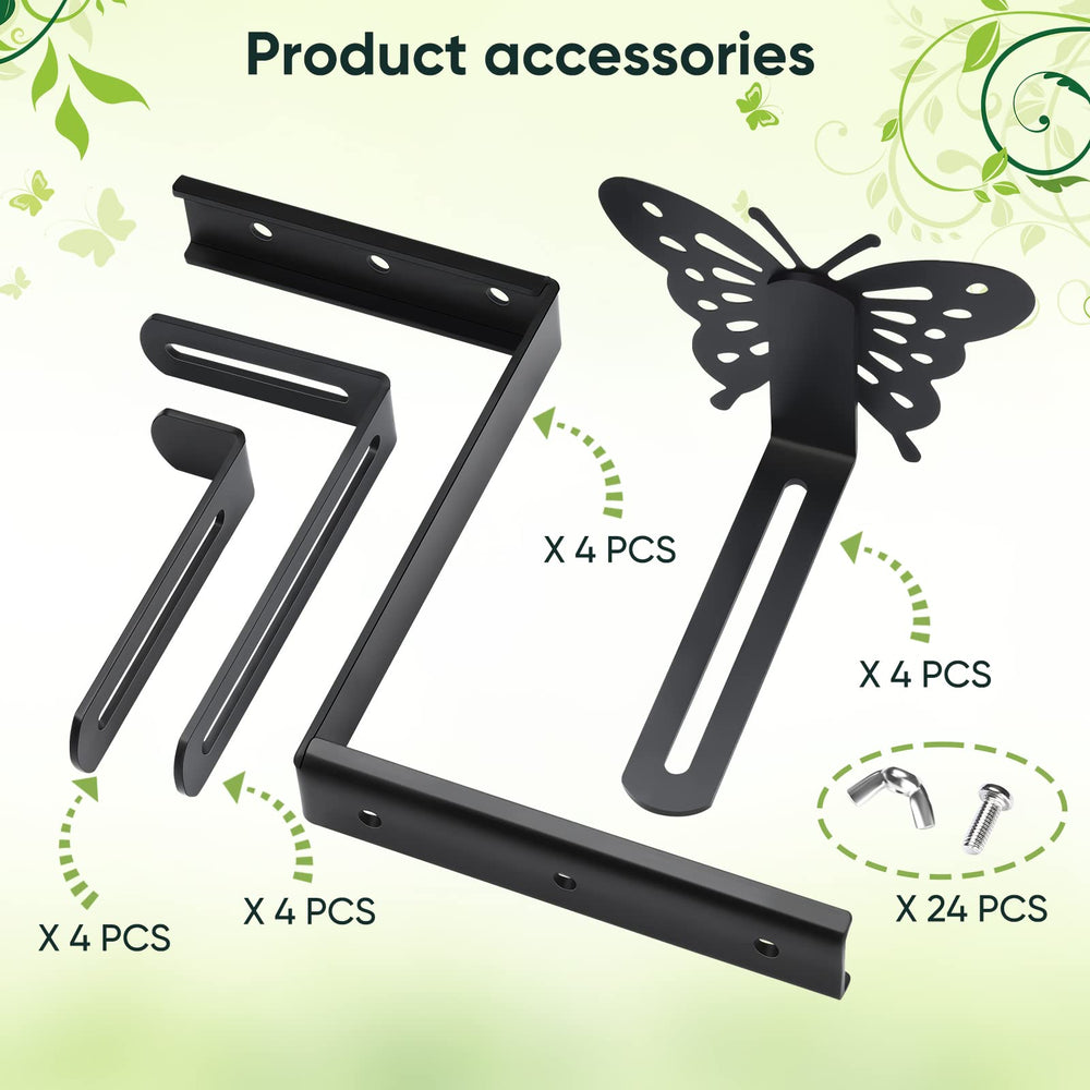 VIVIKEN included stainless steel screws and wing nuts for easy install