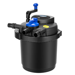 VIVOHOME front view of pressure filter showing compact profile and benefits