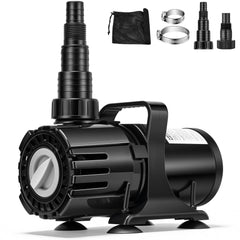 VIVOHOME pump front view showing compact housing and outlet benefits precise placement