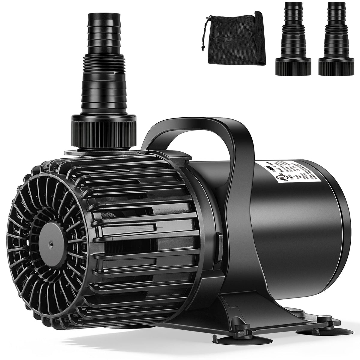 VIVOHOME pump front view showing durable housing and compact design benefit reliability