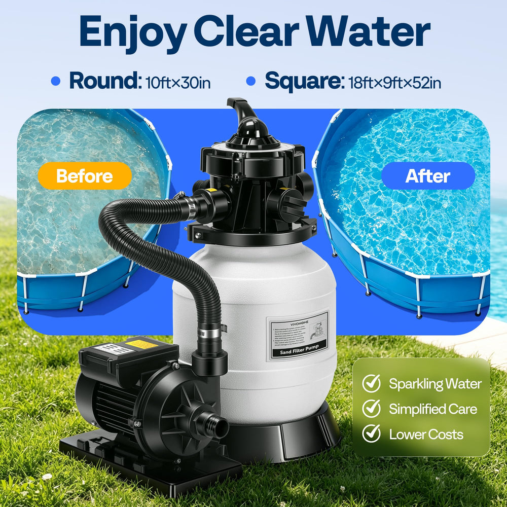 VIVOHOME 7-way valve closeup demonstrating versatile maintenance control