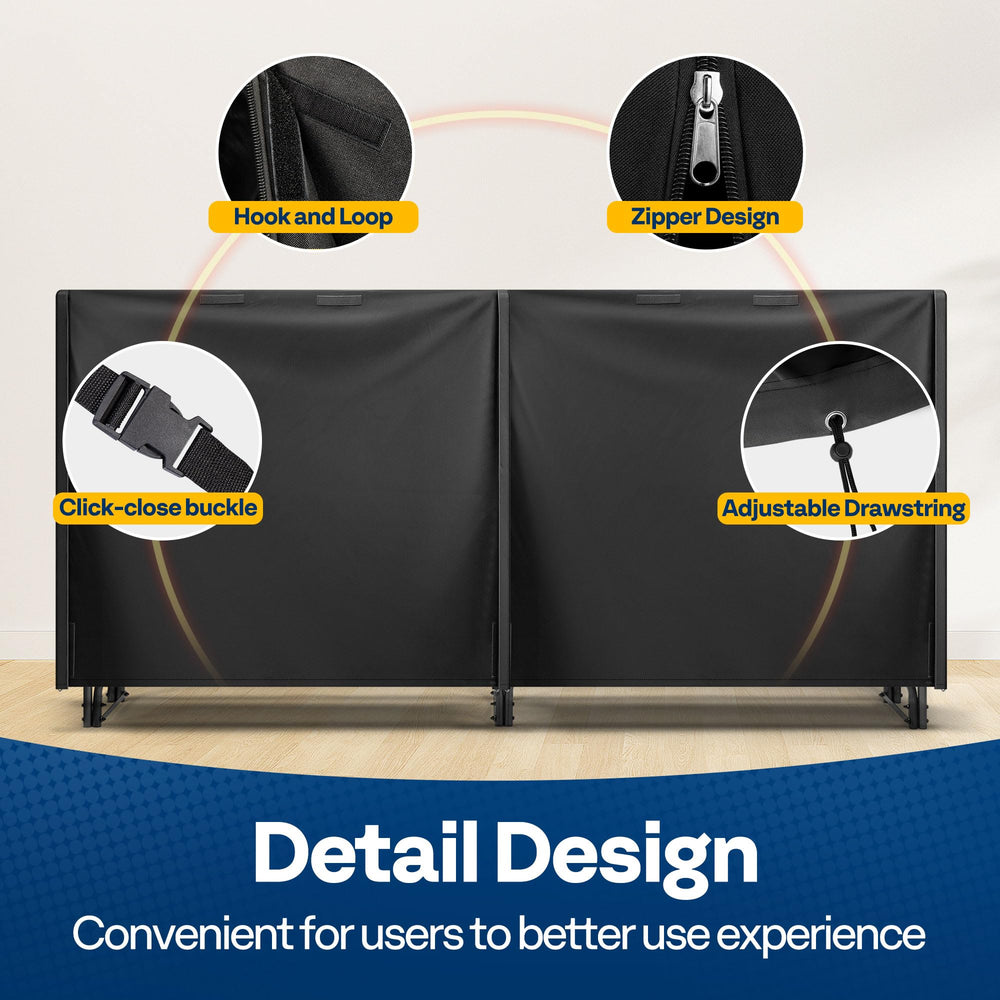 VIVOHOME asa lateral para colocar y retirar la funda con facilidad
