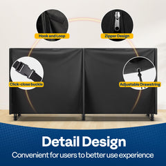 VIVOHOME asa lateral para colocar y retirar la funda con facilidad
