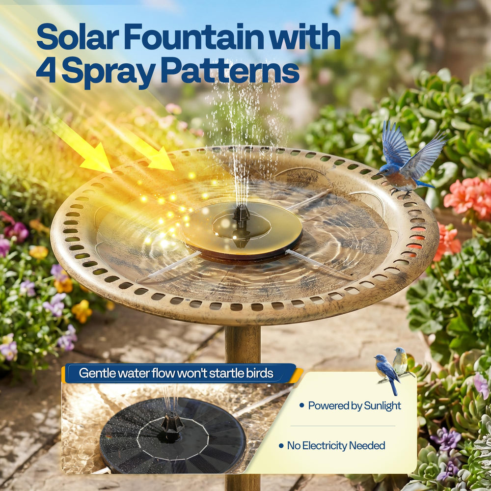 VIVOHOME pedestal base and included ground stakes for stable secure outdoor placement