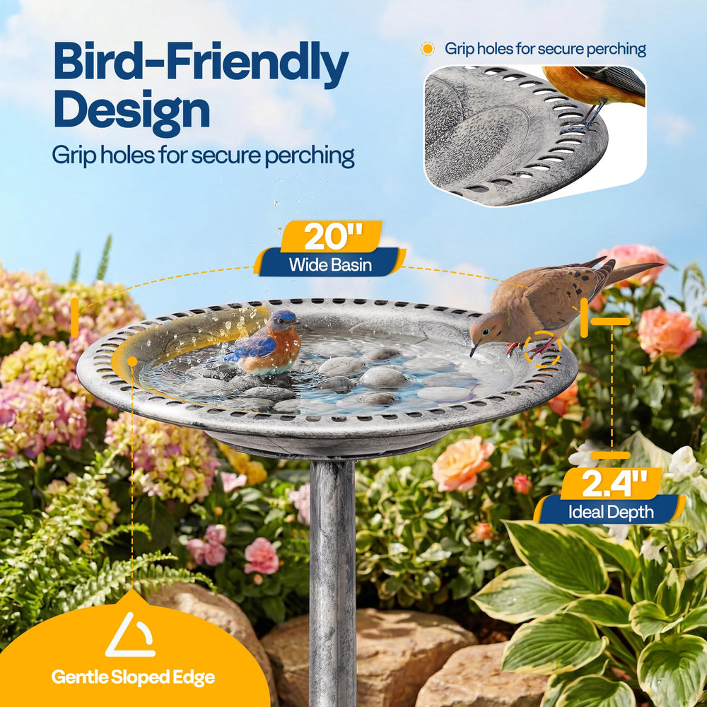 VIVOHOME removable bowl threaded connection for quick water changes benefit
