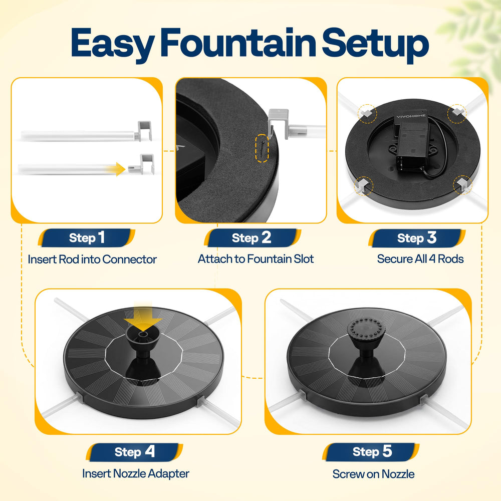 VIVOHOME bird bath next to watering can showing scale and real-world size