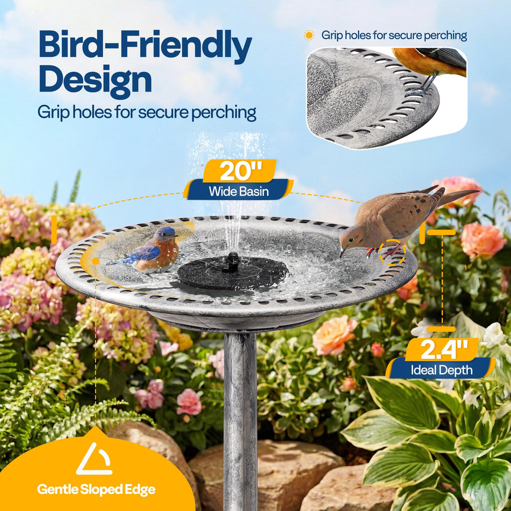 VIVOHOME base and hollow pole with gravel option, stability and wind resistance benefit