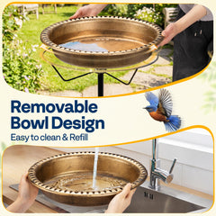 VIVOHOME close-up of bronze-style coating resisting weather and fading