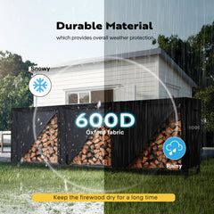 VIVOHOME close-up of 600D Oxford texture illustrating heavy-duty durability benefit