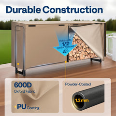 VIVOHOME closeup of 600D Oxford cover fabric showing waterproof protection