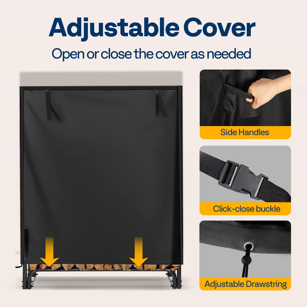 VIVOHOME cover zipper and access flap open showing quick-access convenience benefit