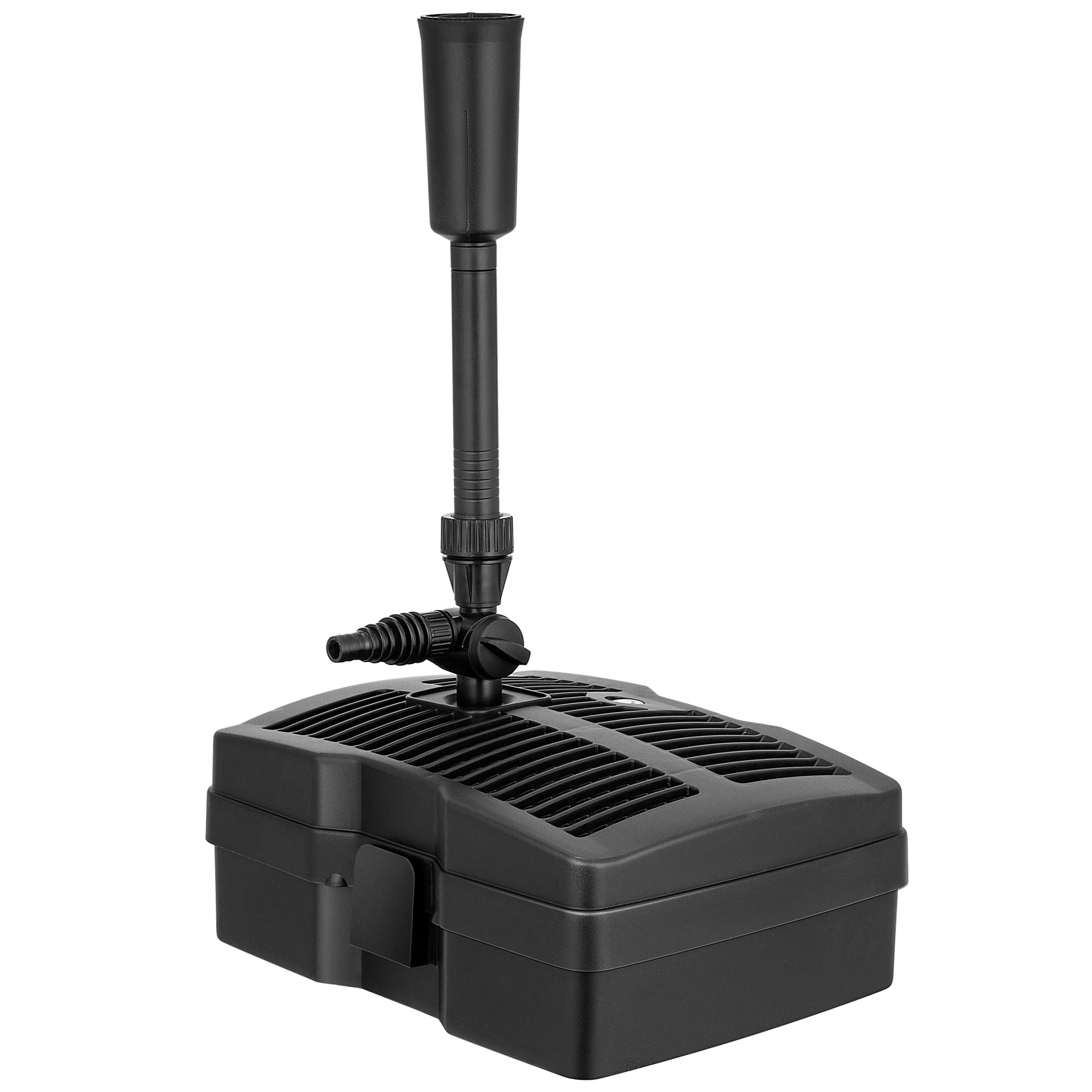 VIVOHOME front view of assembled fountain kit showing pump and nozzle benefit: attractive aeration