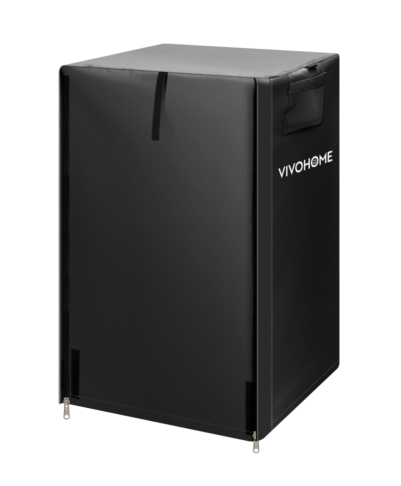 VIVOHOME front view of cover protecting firewood, keeps logs dry