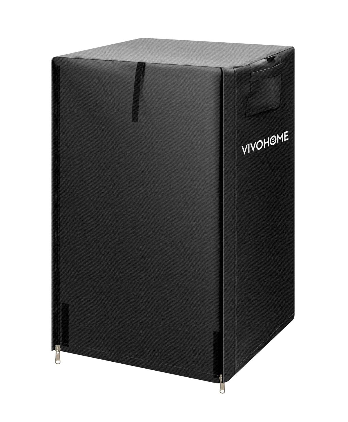 VIVOHOME front view of cover protecting firewood, keeps logs dry