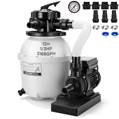 VIVOHOME front view showing pump and tank for quick identification and benefit