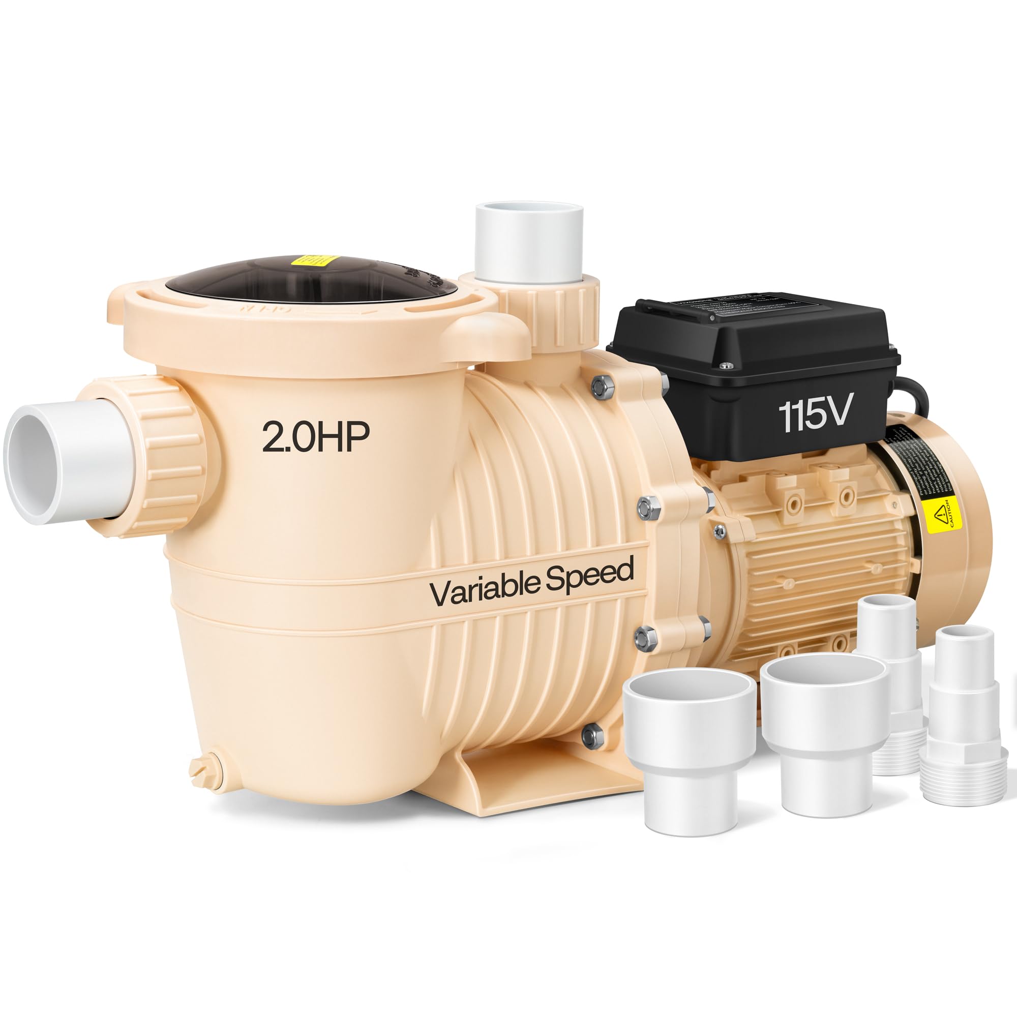 VIVOHOME front view of pump showing compact design and efficient flow