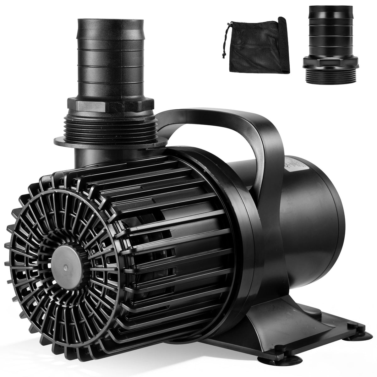 VIVOHOME front view of pump showing durable housing and inlet for reliable circulation