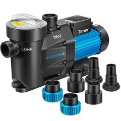 VIVOHOME front view of pump showing compact design and reliable performance
