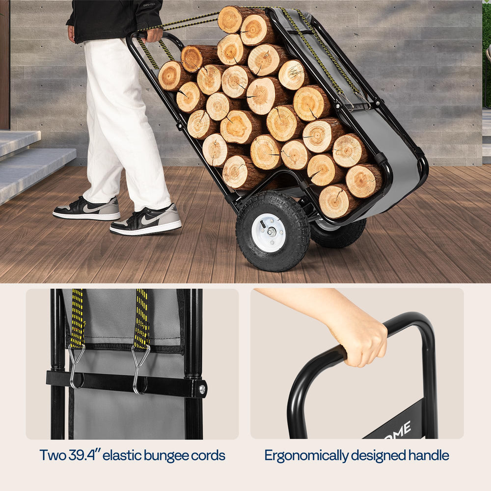 VIVOHOME side view highlighting ergonomic handle for comfortable transport
