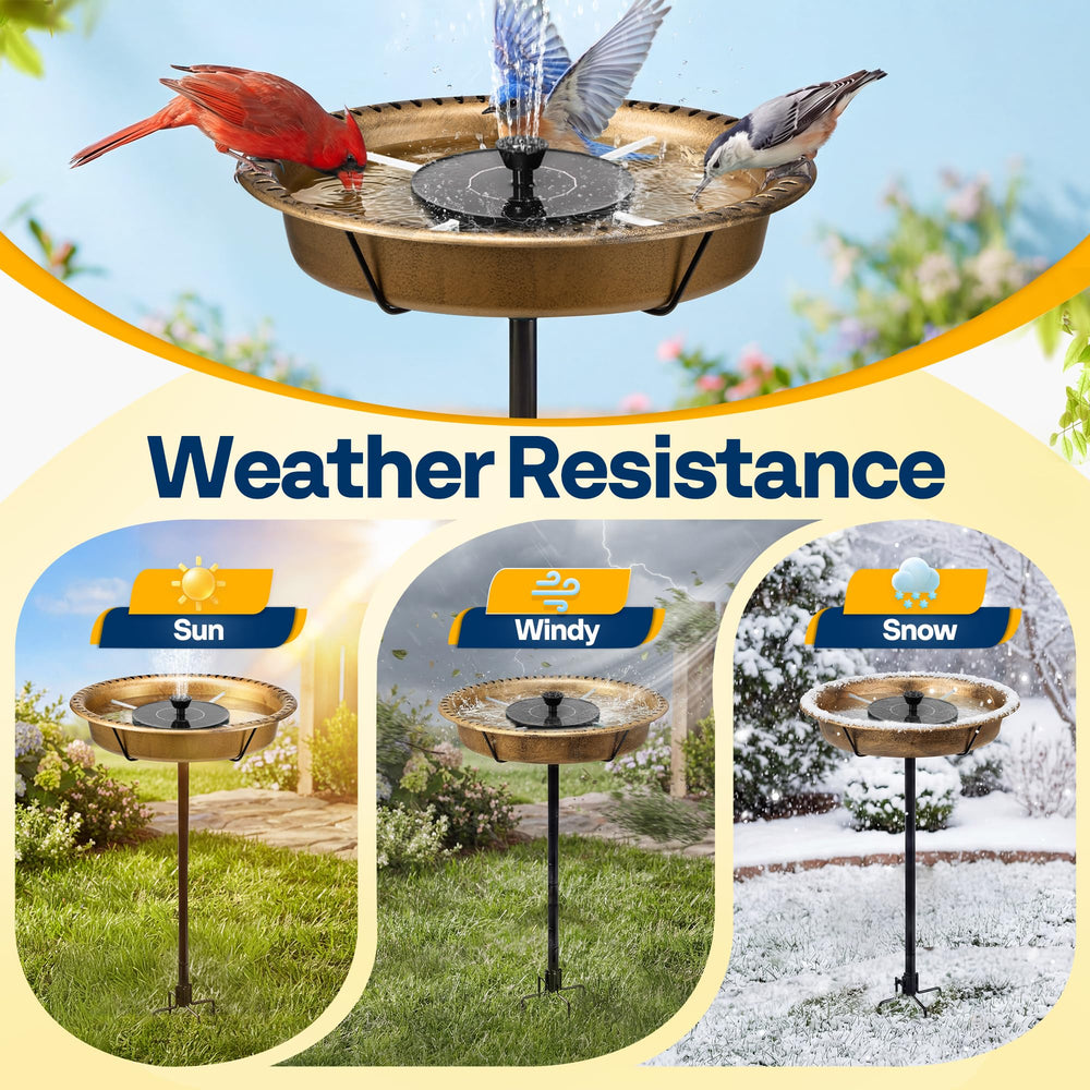 VIVOHOME metal stake with four-prong base anchored in soil showing strong stability benefit