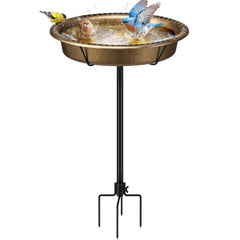 VIVOHOME front view showing oval bath adding vintage charm and easy access