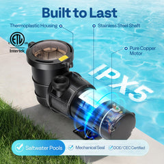 VIVOHOME tool-free union connections and adapters for fast installation