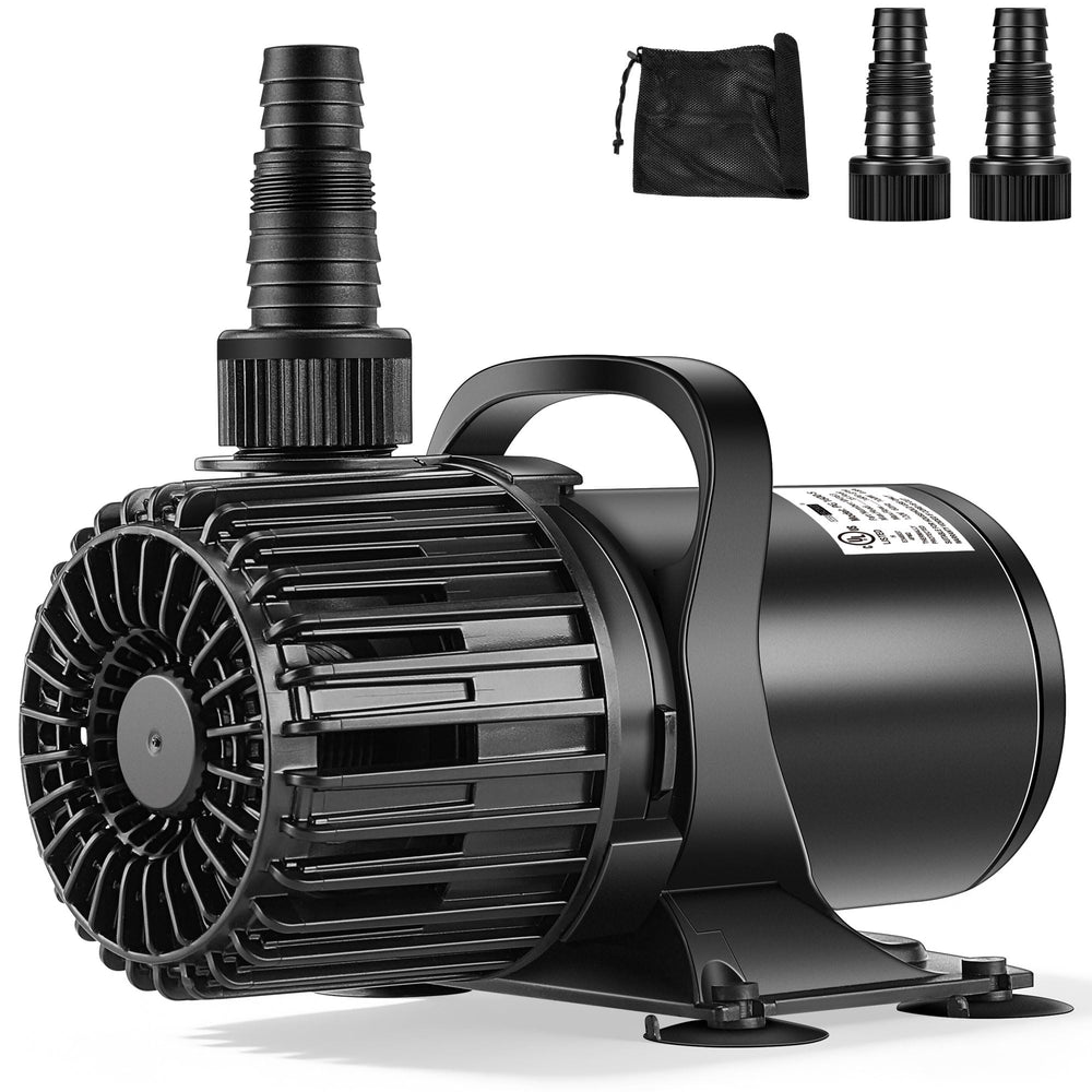 VIVOHOME pump front view showing compact housing and inlet for reliable flow