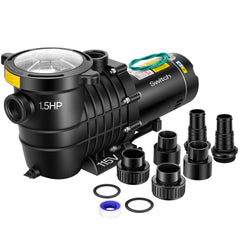 VIVOHOME pump front view showing robust casing and inlet for reliable circulation