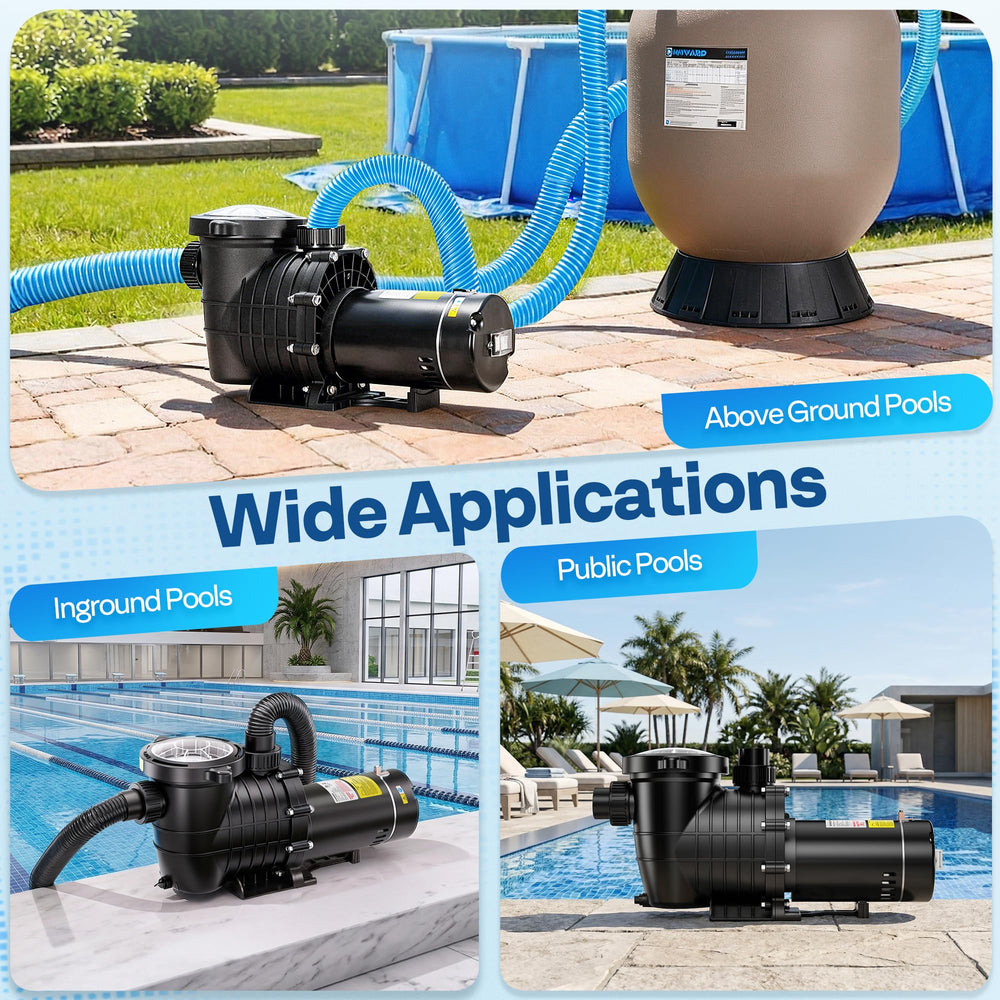 VIVOHOME pump size comparison with common tools showing compact footprint