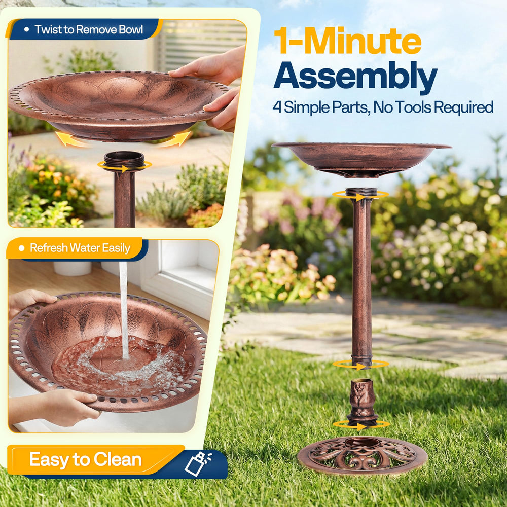 VIVOHOME rods and nozzles layout demonstrating adjustable spray patterns for attraction